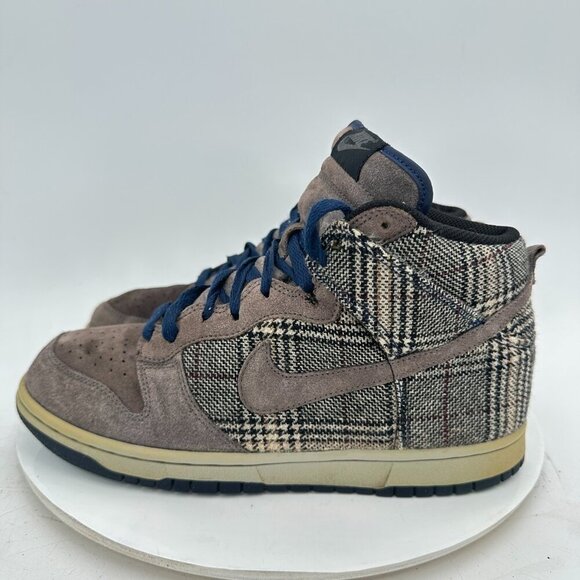 Nike Dunk High Men Size 8.5 306968-003 Premium Tweed Pack Grey Training Shoes - Picture 1 of 11